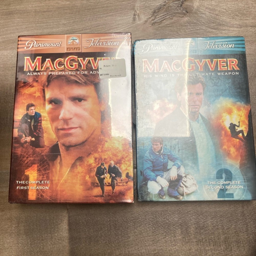 MacGyver Complete First & Second Season DVD Set - Orange & Blue Covers
